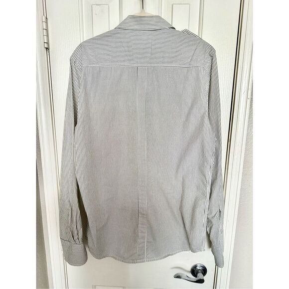 Vintage Y2K style - Pro Jek Raw men’s button-down shirt white and light gray str - Picture 12 of 12